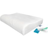 Viscomavi Salda Ergonomik & Ortopedik Hafızalı Visco Yastık - 39 x 60 cm - Beyaz