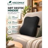 Viscomax Ortopedik Visco Sırt Bel Destek Minderi – Ev Koltuğu ve Kanepe Için Ergonomik Minderi