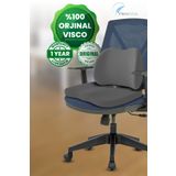 Viscomina Ortopedik Visco 2 li Bel ve Oturma Minderi Seti |Ofis & Ev Koltukları İçin Ergonomik Destek Yastığı