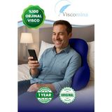 Viscomina Ortopedik Visco Bel Yastığı,bel Destek Minderi % 100 Visco Yeni Tasarım Bel Yastıgı 4 Renk - Standart - Lacivert