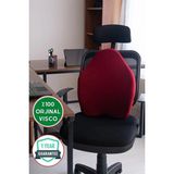 Viscomina Yeni Nesil Bel ve Sirt Destek Yastigi Visco Yastik - 50 x 40 cm - Bordo