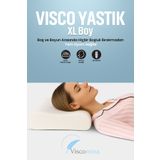 Viscomina Yüksek Boyun Destekli Çift Katmanlı Visco Yastık Ortopedik ve Ergonomik Tasarım 60x40