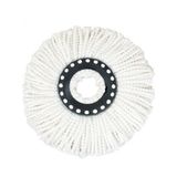 Viscomop Beyaz Mikrofiber Mop Yedeği Döner Başlıklı 1 Adet Yüksek Emicilik Özelliği ile Temizlik