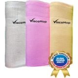 Viscomop Orjinal Baskılı 3'lü Mikrofiber Temizlik Bezi - Renkli