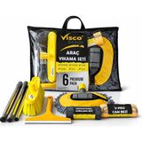 Viscomop Premium Kalite Araç Yıkama Seti 6'lı Detaylı Temizlik için Oto Yıkama Mop