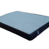 Viscopet Lüks Visko 10CM Blok Süngerli 100% Sıvı Geçirmez Alezli Fermuarlı Yıkanabilir Köpek Yatağı-GriSiyah (XX-Large)