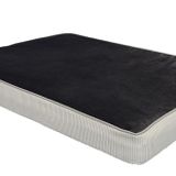 Viscopet Lüks Visko 10CM Blok Süngerli 100% Sıvı Geçirmez Alezli Fermuarlı Yıkanabilir Köpek Yatağı (X-Large)