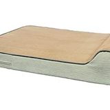 Viscopet Premium Cleopatra Blok sungerli Alezli Fermuarlı Yıkanabilir Köpek Yatağı(S-kahvekrem) (Large)