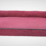 viscopet Premium Sofa Blok sungerli Alezli Fermuarlı Yıkanabilir Köpek Yatağı (Medium, Gri+Fume)