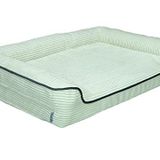viscopet Premium Sofa Blok sungerli Alezli Fermuarlı Yıkanabilir Köpek Yatağı-S-Krem (Large)