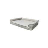 viscopet Premium Sofa Blok sungerli Alezli Fermuarlı Yıkanabilir Köpek Yatağı-S-Ten