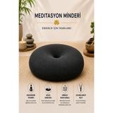 VISCORA Ergonomik Meditasyon Minderi Yoga ve Meditasyon İçin Doğru Oturuş, Uzun Süreli Konfor