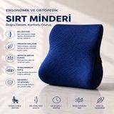 Viscora Ergonomik ve Ortopedik Sırt Minderi Doğru Destek, Konforlu Oturuş