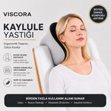 Viscora Kaylule Yastığı – Şekerleme ve Nap Yastığı, Boyun, Kol ve Yüz Destekli Ergonomik Dinlenme Yastığı