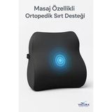 VISCORA Masaj Sistemli Ortopedik Sırt Minderi – Omurga Dostu Ergonomik Bel Desteği