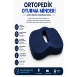 Viscora Ortopedik Oturma Minderi – Hafızalı Visco Köpük Kuyruk Sokumu Destek Yastığı, Uzun Süreli Oturuşlar İçin Ergonomik Ofis ve Araç Koltuğu Minderi