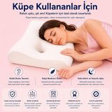 Viscora Soundsleep Kulak Dostu Uyku Yastığı – Küpe ve Kulaklık Kullananlar Için Ergonomik V - Çok Renkli
