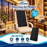 VISCORA Visco Uzun Sırt Destek Minderi – Müdür ve Ofis Koltuğu İçin 70 cm Sırt Yastığı