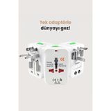 Viscoshy 150+ Ülke Çoklu Priz Fiş Çevirici Dönüştürücü Universal Seyahat Adaptörü