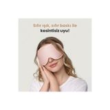 Viscoshy Pembe 3D Uyku Göz Bandı Gözlüğü, Göze Baskı Yapmaz, Işığı %100 Engeller