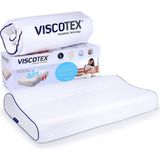Viscotex Boyun Destekli Orthopedic Pillow Visco Yastık 60x40x10/8 cm Orta Sertlikte Ergonomik Tasarım ile Rahat Uyku - 60 x 40 cm