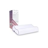 VİSCOTEX Çift Boyun Destekli Ortopedik Visco Yastık, 60x40x11/9 Cm Beyaz
