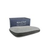 VİSCOTEX Doğal Lif Kılıflı Hava Kanallı Boyun Destekli Visco Ortopedik Yastık 60x40x13 Cm, Gri