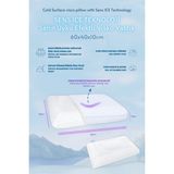 Viscotex Sens Ice Teknoloji Serin Uyku Efektli Visco Yastık Small 60X40X10 cm - Beyaz - 60 x 40 cm