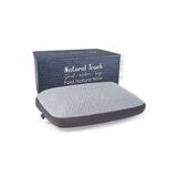 VİSCOTEX Visco Doğal Lif Kılıflı Hava Kanallı Boyun Destekli Visco Ortopedik Yastık 56x37x12 Cm, Gri