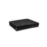 VİSCOTEX Visco (KAYDIRMAZ TABANLI) Kare Ortopedik Oturma Minderi 45x40x7 Cm, Siyah