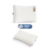 VİSCOTEX Visco Ortopedik Bebek Yastığı, Yedek Kılıflı, 50x32x6 Cm, Beyaz-gri