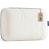 Viscotex Visco Ortopedik Seyahat Yastığı, Araç, Yolculuk, Uyku Yastığı, Travel Pillow, 40x25x10 cm, Beyaz - 40 x 25 cm