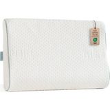 Viscotex Yastığı Bebek, Boyun Destekli Visco Ortopedik Bebek Yastığı 50x30x6/4 cm, Beyaz - 50 x 30 x 6/4 cm