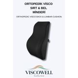 ViscoWell Ortopedik Sırt&Bel Minderi Ortopedik Bel Minderi %100 Visco Destek Minder