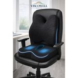 ViscoWell Ortopedik Visco Bel Destekli Oturma Minderi – Ergonomik Destek Yastığı Ofis Araç