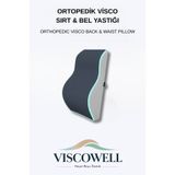 ViscoWell ORTOPEDİK VİSCO SIRT&BEL YASTIĞI Bel Yastığı Sırt Minderi Ortopedik Bel Minderi