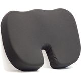 Viscower Visko Coccyx Ortopedik Hemaroid Kuyruk Sokumu Oturma Minderi - 44 x 36 x 7 cm - Siyah