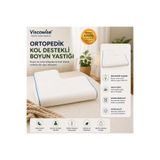viscowise KOL DESTEKLİ BOYUN YASTIĞI VISCO/65*49*31*12 CM (ÇANTALI)