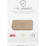 Visees Krinkıl Kumaş Çift Bölmeli Kalemlik - Krem