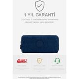 Visees Krinkıl Kumaş Çift Bölmeli Kalemlik - Lacivert