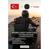 visees Motor Çantası Taktik Sırt Çantası Peç Hediyeli - 45 Litre