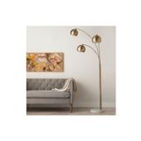 VİSENTE HOME Yay Gold Kaplama, Çağdaş Modern Üç Başlık Deve Boynu Lambader