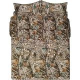 VISI-ONE Realtree Edge Kamuflaj Yorgan Seti İkiz Boy - 2 Parça Yatak Seti - Orman Ormanı Kabin Köşkü - Doğa Ağacı Yaprakları Baskılı Yumuşak Polyester Pamuk Kamuflaj Desenli