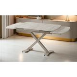 Vision Açılır Büyüyen Yemek Masası – 70CM x 130CM → 160 cm - Traverten - Kapuçino - 70 x 130 cm
