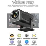 Vision Pro Taşınabilir Android Projeksiyon Wifi Destekli Akıllı Sinema Projektör Siyah Ultra Hd