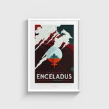 Visit Beautiful Southern – Enceladus Tablo Çerçeveli Poster Duvar Dekorasyonu - 30 x 40 - Beyaz Çerçeveli