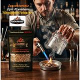 Viski & Kokteyl İçin Tütsüleme Talaşı, Nonpareil Badem Ağacı ve Portakal Kabuğu Rendesi 250 ml 40 gram 50+ Kullanım, Tütsüleme Kapağı Hediyeli