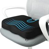 Visko Cocix Minder Oturma Minderi Basr Minderi Ortopedik Oturma Minderi Simidi Yastığı Visko Cocix - 40 x 36 cm - Siyah