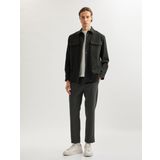 Viskon Karışımlı Chino Cep Detaylı Tapered Fit Pantolon