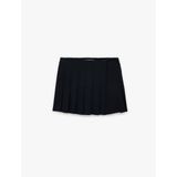 Viskon Karışımlı Kalın Piliseli Mini Etek